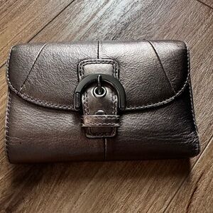 Coach Metallic Leather Wallet